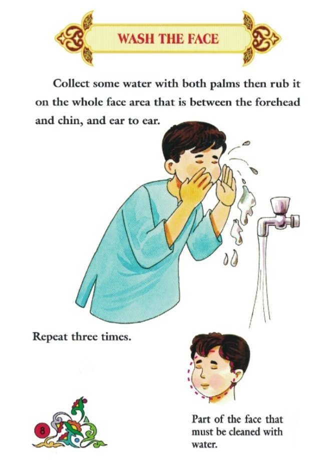 How to make Wudhu - Page 1 (steps & pics)